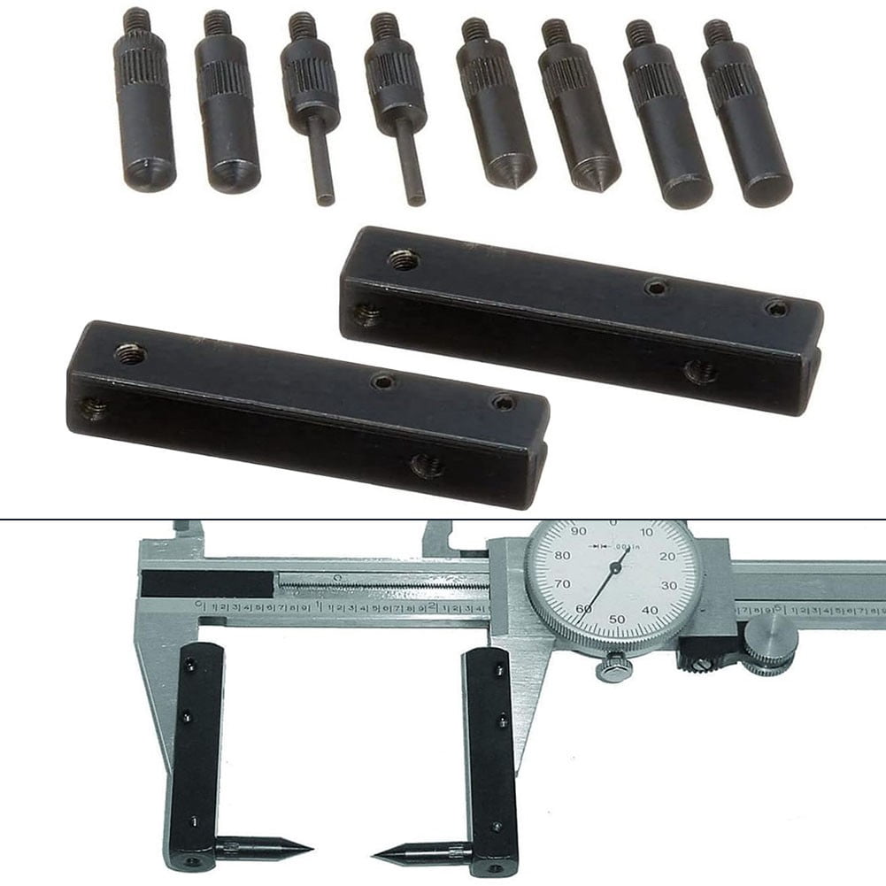 4-Point Dial/Digital Caliper Accessory Extension Kit for Depth Measurement