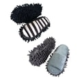 thumbnail image 1 of Pantuflas de trapeador BLESIY limpiador desmontable punta abierta para hombres y mujeres Negro Blanco, 1 of 8