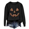 thumbnail image 5 of Tiijoy Toddler Girls Halloween Sweatshirt Pumpkin Graphic Pullover Top, Black, Sizes 2-3, 5 of 5