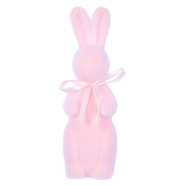 KAKOWELY Figura de conejo de Pascua decorativa, adorable estatua de conejo, decoración de mesa, delicada y encantadora escultura de conejo para centro de mesa de fiesta.