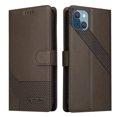 thumbnail image 3 of Dteck for iPhone 13 Mini Case, PU Leather Flip Wallet Case with 3 Cart Slots and Kickstand Shockproof Protective Case for iPhone 13 Mini 5.4 inch 2021 Ladies Girls Women Boys Men, Brown, 3 of 13