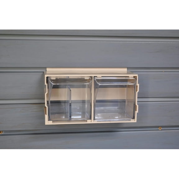Handi Up Tilt Bin - Modular Storage for Slatwall Panels (Beachwood)
