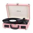 thumbnail image 1 of Tocadiscos Jorlai T316 de 3 velocidades con Bluetooth y batería, color rosa, 1 of 1