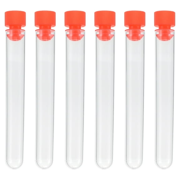 Zoyueyie 40Pcs Test Tubes Disposable Test Tubes Plastic Tubes with Stoppers Containers