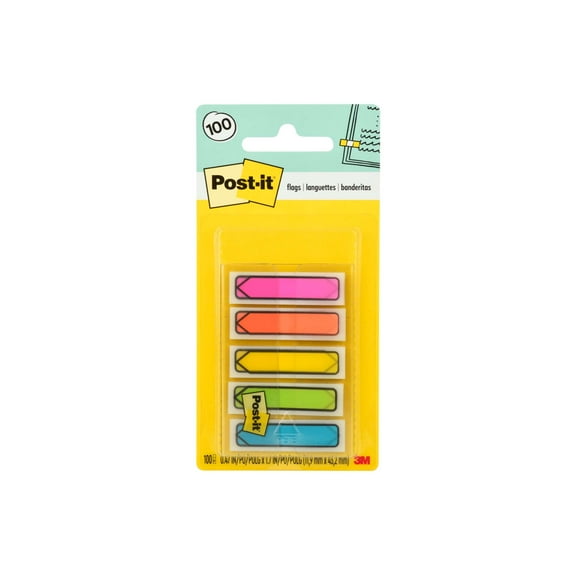 Post-it Arrow Flags, Assorted Colors, 100 Flags