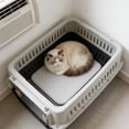 thumbnail image 6 of chaungfeng Pet Cooling Mat, Cooling Mat with Non Slide Bottom for Dogs & Cats Portable & Washable Pet Cooling Blanket, Car Seats, Beds for Summer (Gray, 16" X 20"), 6 of 8