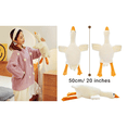 thumbnail image 4 of Weight Goose stuffed Animal 19.7 inches, 1.4 lbs, Weight Goose Plush Pillow, Goose Plush Soft Swan Hugging Pillow, Gift for Anxiety Kids and Friends, 4 of 5