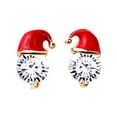 thumbnail image 2 of Fiudx Pendientes En Círculos, Festividades En Gorro y Muñeco de Nieve, Alegría En Aleación Multicolor, Ideas En Navidad, Accesorios para Mujer, Estilo Artesanal, Colección de Edición Limitada, 2 of 4