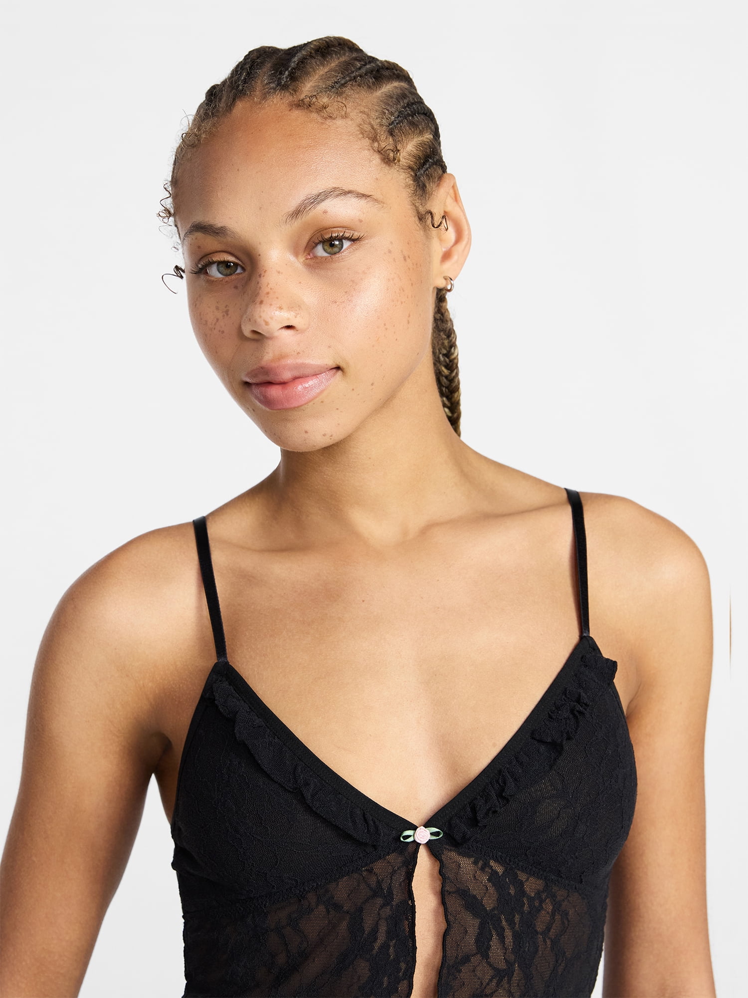 No Boundaries Lace Flyaway Cami Top, Women's XS-XXXL - Walmart.com