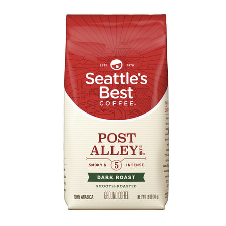 Seattle's Best Coffee Post Alley Blend (Previously Signature Blend No. 5) Dark Roast Ground Coffee, 12-Ounce (Best Roast For Black People)