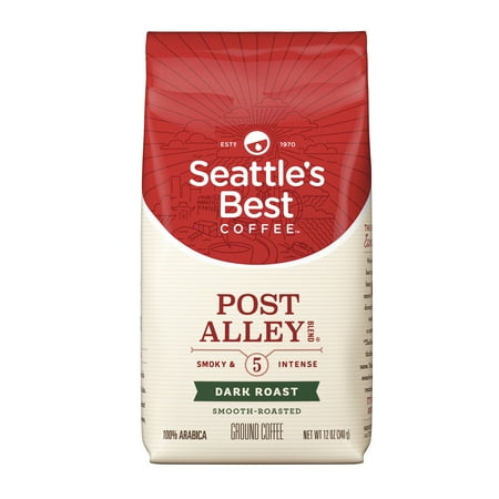 Ground Hammock Post Seattle's Best Coffee Post Alley Blend (Previously Signature Blend No. 5) Dark Roast Ground Coffee, 12-Ounce Bag ()