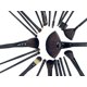 thumbnail image 2 of Set of 24 Professional Makeup Brushes Synthetic Wood Handle Makeup Brush Kit with Leather Case, 2 of 5