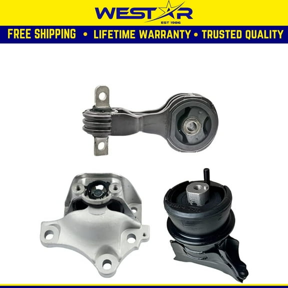 Fits 2006-2011 Honda Civic Hybrid 1.3L AUTO Engine Motor & Trans Mount Set : A65019, A4585, A65029
