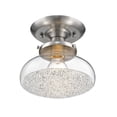thumbnail image 4 of Golden Lighting 3417-SF PW-CC Asha Small Semi Flush, Pewter & Crushed Crystal Glass, 4 of 4
