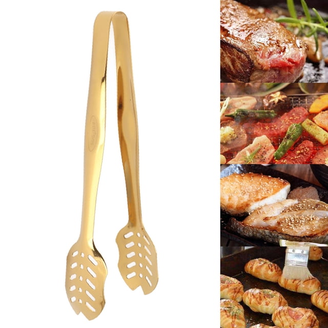 Pinza Para Servir De Acero Inoxidable, Pequeña Pinza Para Asar De Cocina, Pinza Antideslizante Para Alimentos Para Servir Aperitivos, Postres, Ensaladas, Barbacoa