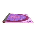 thumbnail image 2 of Ahgly Company Indoor Square Medallion Purple Traditional Area Rugs, 3' Square, 2 of 4