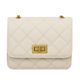 thumbnail image 2 of Bolso cruzado con patrón de celosía para mujer bandolera pequeña cuadrada Ehuebsd con cadena de Color sólido de cuero PU con solapa, 2 of 8