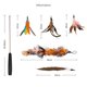 thumbnail image 5 of Cat Teaser Feather Cat Charmer Wand Caña De Pescar Telescópica 5 Kits De Reemplazo Pet Cat Toy Serendint PT001232-00, 5 of 6