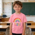 thumbnail image 2 of 100 Days Smarter T-Shirt for Boys, Pink 100th Day of School Shirt, Kids Soft Cotton Rainbow Graphic Tee,Size 3 T, 2 of 9