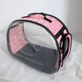 thumbnail image 3 of Bolsa de transporte para mascotas al aire libre, plegable y transparente, para perros y gatos, portátil, transpirable, plegable, para viajes, 3 of 5