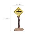 thumbnail image 4 of Cartoon Resin Small Display Warning Signs Fish Tank Adornment Aquarium Resin Landscape Decoration (CH546 Yellow Card), 4 of 7