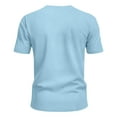 thumbnail image 6 of Men's Sports T-Shirts Short Sleeve Crew Neck Solid Color Lightweight Breathable Quick Dry Tops Fitness Workout (S, Sky Blue), 6 of 6