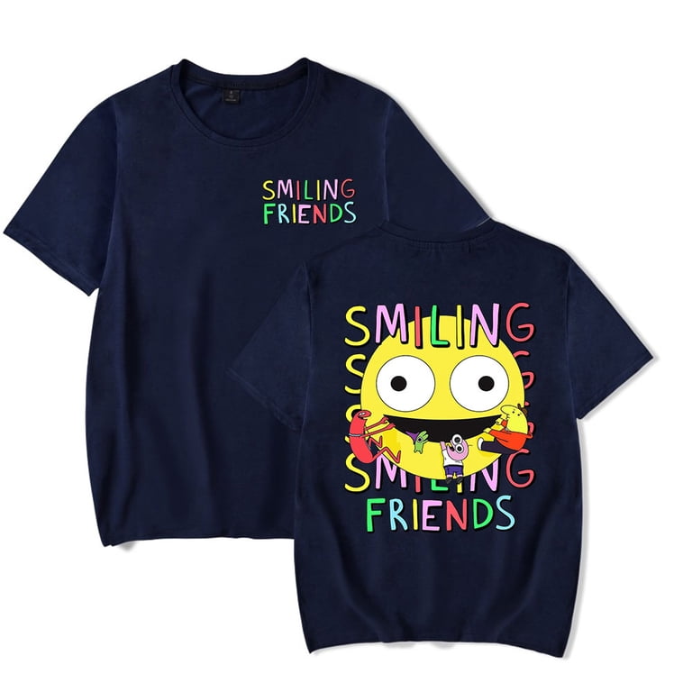 Smiling Friends Vintage 90s T-shirt Merch Men Short Sleeve Women