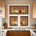 thumbnail image 4 of Gumesh Kitchen Curtains, Short Non-See-Through Privacy Tier Curtains, Light Filtering Semi Sheer Small Window Drapes for Bathroom Cafe, 3Pcs, 4 of 7
