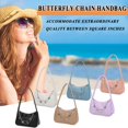 thumbnail image 1 of Moda mujer PU axila bolsa mariposa cadena Color puro Mini monedero blanco Sywqhk Para Estrenar, 1 of 8