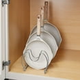 thumbnail image 3 of iDesign Classico Steel Kitchen Pot and Pan Rack Organizer, 17-Inch, Chrome, 3 of 5