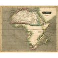 thumbnail image 3 of Thomson 14x12 Black Modern Framed Museum Art Print Titled - Thomsons Map of Africa, 3 of 5