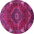 thumbnail image 1 of Ahgly Company Indoor Round Persian Pink Traditional Area Rugs, 6' Round, 1 of 4