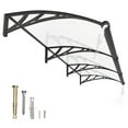 thumbnail image 2 of Window Door Awning Canopy with Large Sink, Polycarbonate Window Awnings Canopy UV Rain Cover Front Door Eaves Canopy Awnings For Patio Waterproof Window Awning, 2 of 9