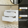 thumbnail image 6 of Eclife 24" Wall Mounted Floating Bathroom Vanity Base Only without Sink, White, 6 of 9