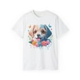 thumbnail image 2 of Animal Shirt, Tee Shirt with Animals, Floral Dog T-Shirt, 2 of 7