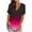 Black, variant on Kayannuo Blouses for Women Tee Shirts for Women Women's Fashion Casual Gradient V-neck Short Sleeve Loose T-shirt Tops