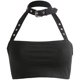 thumbnail image 4 of Playeras,Blusas y Tops,Ropa para Mujer Loose Tank Tops Para Las Mujeres Sexy Bandeau Crop Moda Hebilla Tops Mujeres Casual Cuello Blusa de mujer (Black, L), 4 of 7