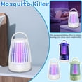 thumbnail image 2 of Electric Mosquito Lamp Rechargeable Bug Zapper Indoor Outdoor Mosquito for and Mosquito for Camping Home Backyard Patio White One Pack with Charging Cable, 2 of 7