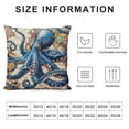 thumbnail image 4 of Vintage Octopus World Map Throw Pillow Cover or Couch Sofa Bed, 4 of 5