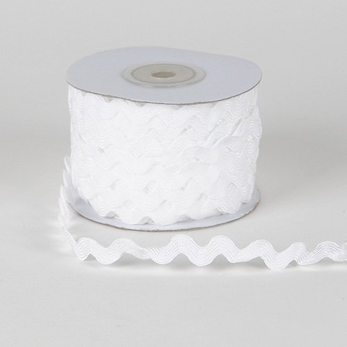 White Ric Rac Trim 7mm 25 Yards