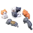 thumbnail image 1 of Moyic 6 unids/set de bricolaje jardín gato adornos pequeños dibujos animados estatuas de animales paisaje jardín musgo adornos muñecas pequeñas Decoración del hogar Moyic JJ18504-00, 1 of 6