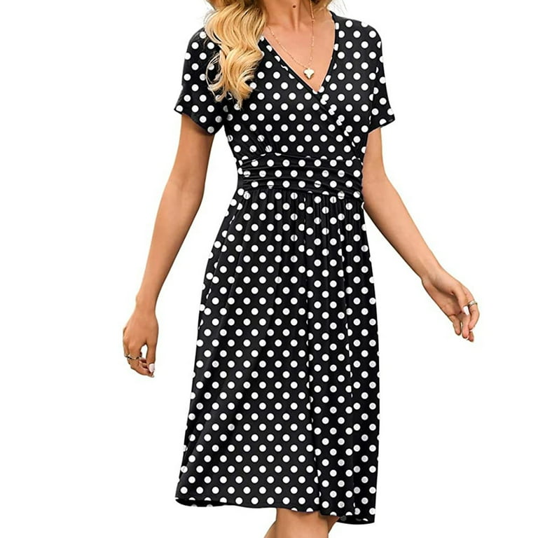 Casual Color Block Contrast O Neck A Line Dresses