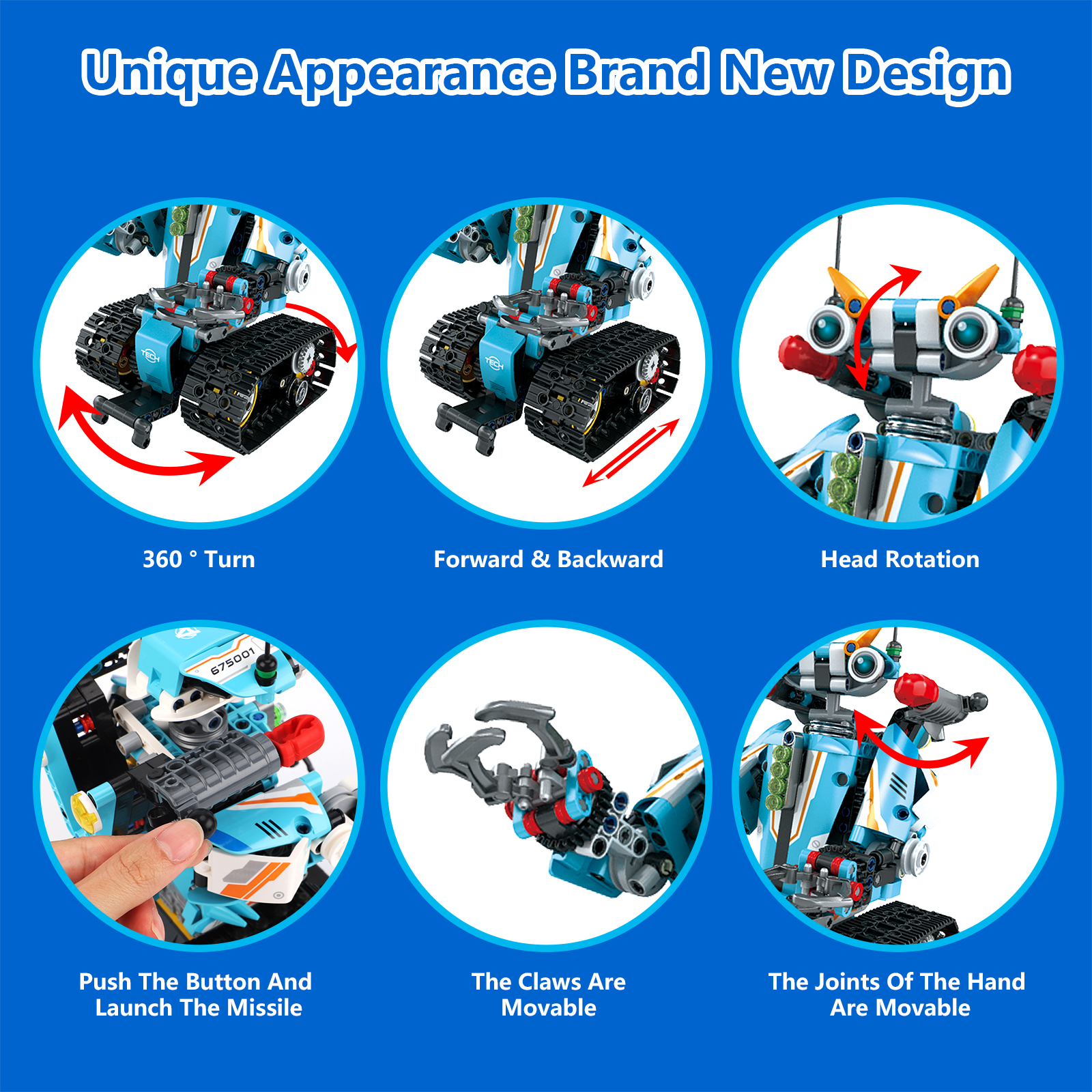 Building Remote Control Items Buy 2-in-1 Remote & APP Controlled Robot Building Toys for Kids Online ...