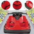 thumbnail image 4 of Gymax 6V Battery Powered Go Kart Kids Ride On 4 Wheel Racer RC w/ Bumper & Music Red, 4 of 9