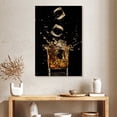thumbnail image 2 of Elephant Stock Whiskey Ice Splash Wall Art - Vertical Canvas Wall Art - Dining Room Wall Decor - Food And Drink Canvas - Black And Orange Decor - 26" x 39", 2 of 8