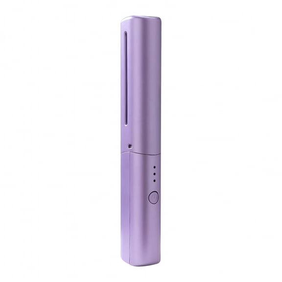 HIBIBUD Rechargeable Mini Hair Straightener,Portable Cordless Hair Straightener,Three Temperature Adjustments Flat Iron,Travel Size,Suitable for Soft,Thinning,Thick,Curly Hair Types (Purple)