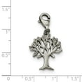 thumbnail image 3 of Stainless Steel Polished Tree of Life with Lobster Clasp Charm Pendant; for Adults and Teens; for Women and Men, 3 of 3