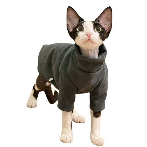 Sphynx Cat Clothes Baby-Fabric Self-heat Sphynx Home Wear Bottoming Shirt  Hairless Cat Clothing Pet Apparel Cornish Devon Clothes for cat 