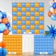 thumbnail image 3 of Kit de pared con forma de globo azul y naranja, 50 unidades, papel de aluminio, 3 of 6