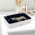 thumbnail image 6 of Constellation Portable PU Leather Jewelry Organizer with Necklace Holder, Jewelry Stand, and Earring Holder - Removable Compartment Included, 6 of 6